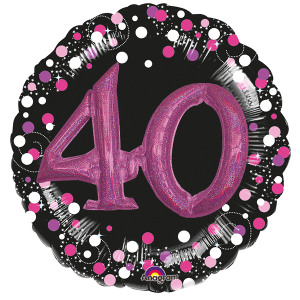 Multiballoon Sparkling Pink 40